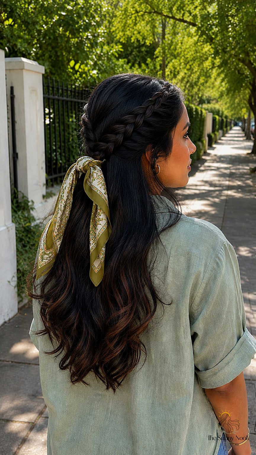 Easy Half-Down Overlap Style