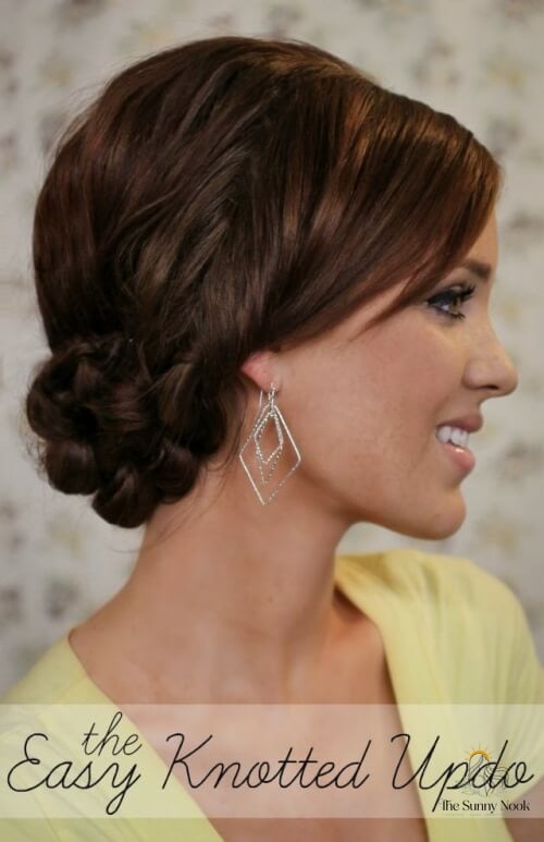 27 Slick Bun Hairstyles We're Obsessed With Right Now 20 Easy Knotted Updo Bun