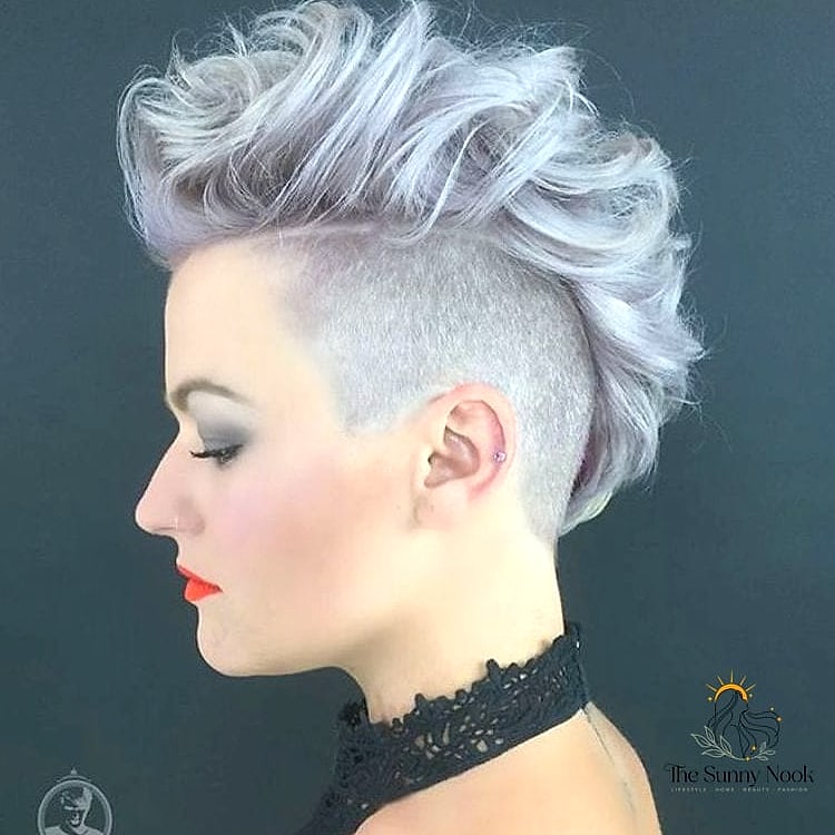 27 2000S Hairstyles Curly Hair Everyone Is Pinning Right Now 16 Edgy Mohawk with Beads