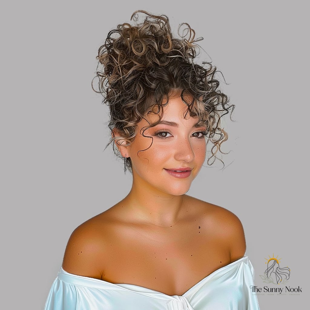 21 Cute Hairstyles For Short Curly Hair That Belong on Your Inspiration Board 11 Elegant Formal Curly Updo