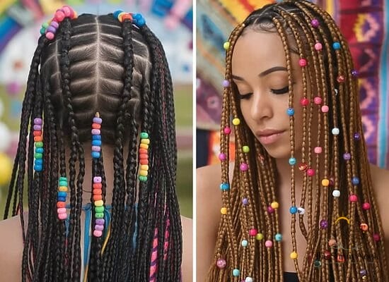 13 Cute Quick Braided Hairstyles Ideas You Need to Try Right Now 10 The Essence of Braids and Beads