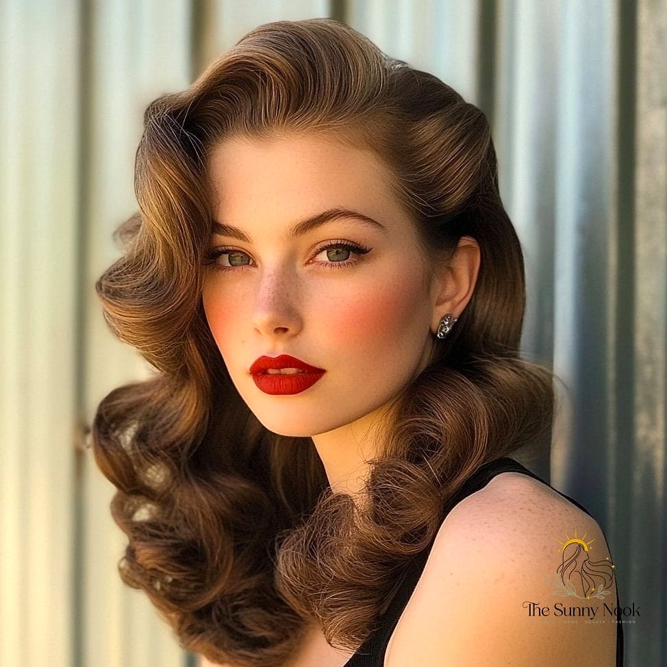 10 50S Hairstyles For Long Hair Inspo That's Giving Us Everything 7 Fancy Updo