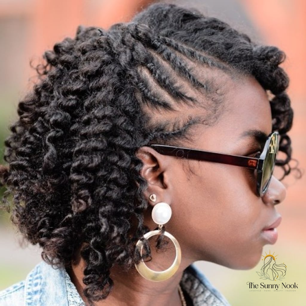 13 Short 4C Hairstyles Natural Hair Everyone Is Pinning Right Now 4 Flat Twist-Out Style