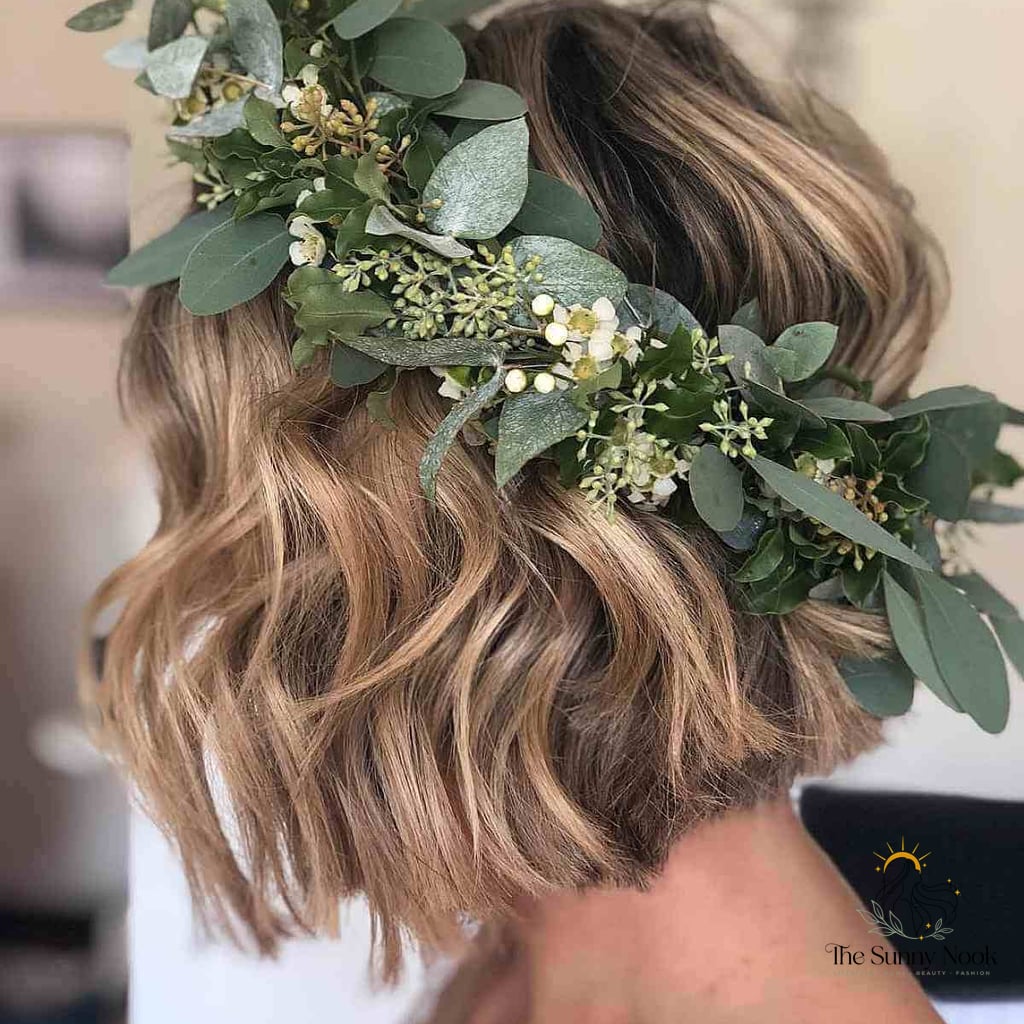 20 Hairstyles For Short Natural Hair That Belong on Your Inspiration Board 20 Flower Crown for Short Wavy Hair