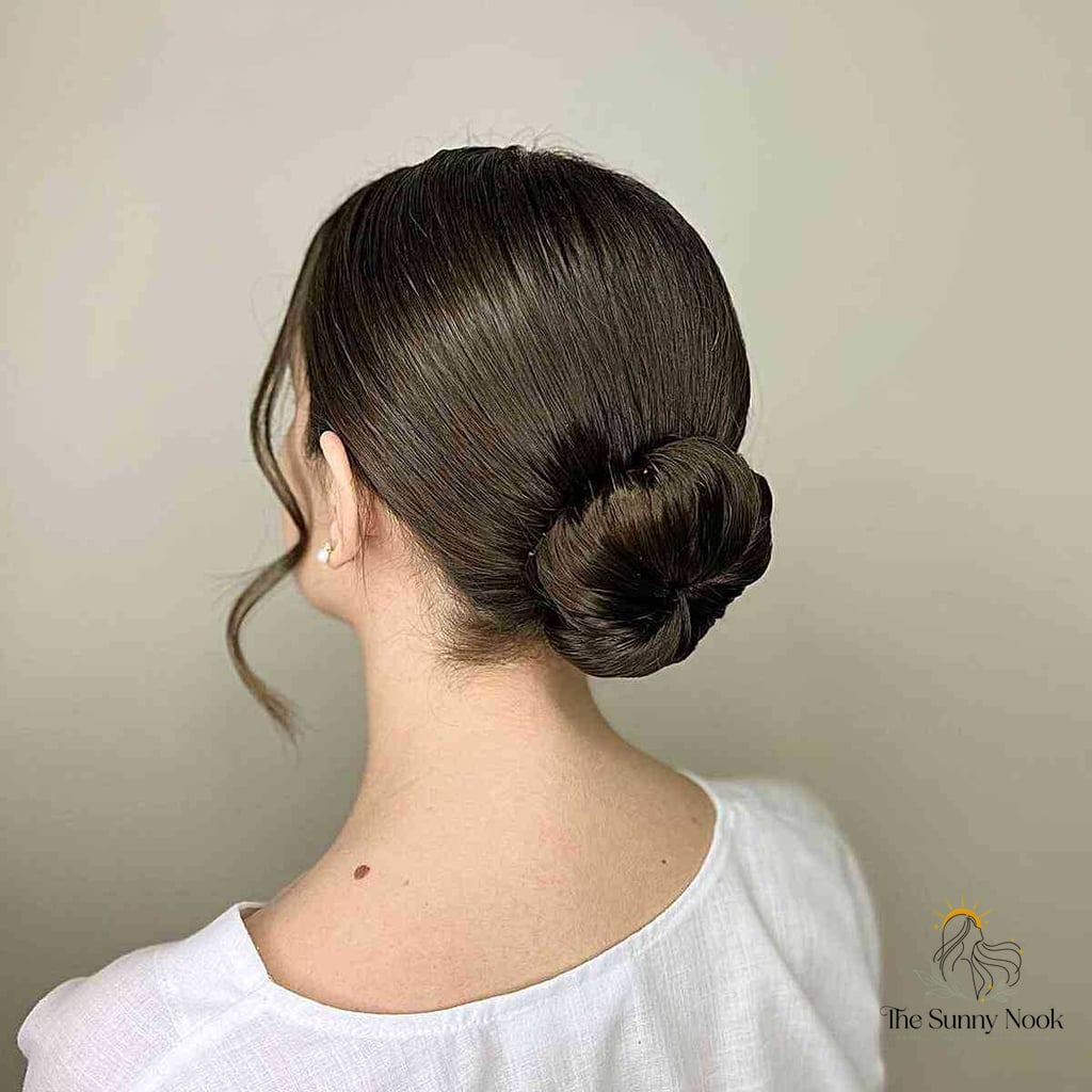 Formal Ballerina Bun with Face-Framing Strands