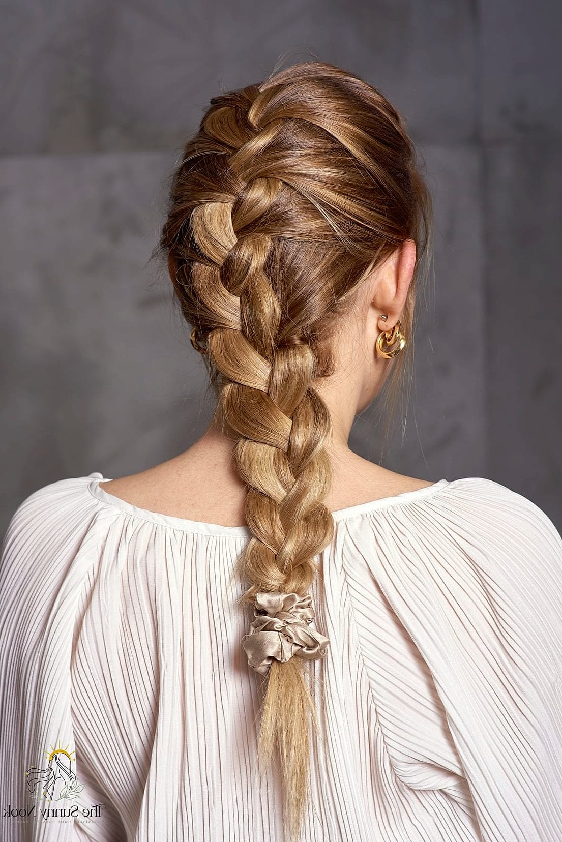 27 Stunning One Braid Hairstyles Worth Bookmarking Today 17 French Braid into a Low Bun-Style Tail