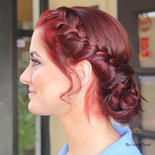 11 Low Bun Hairstyles For Black Women That Are Trending on Pinterest This Week 7 French Braid Crown Bun