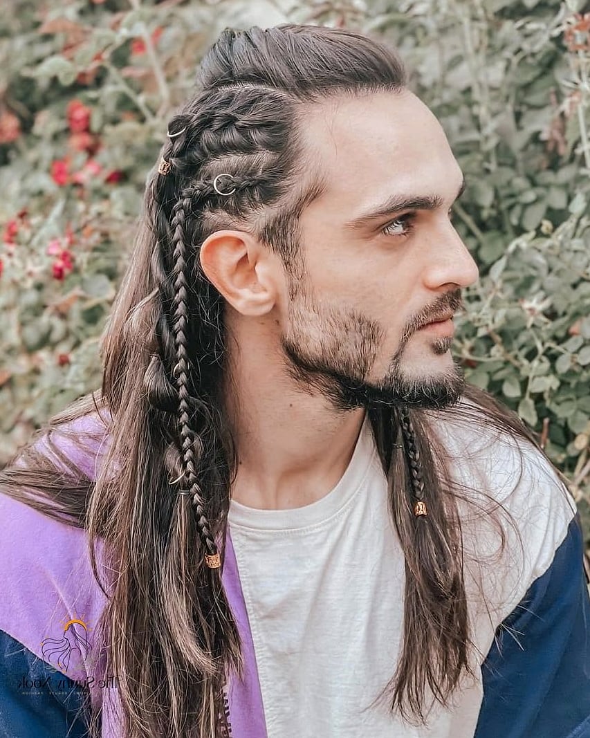 9 Braid Hairstyles For Men Everyone Is Pinning Right Now 4 French Braids Pulled Back