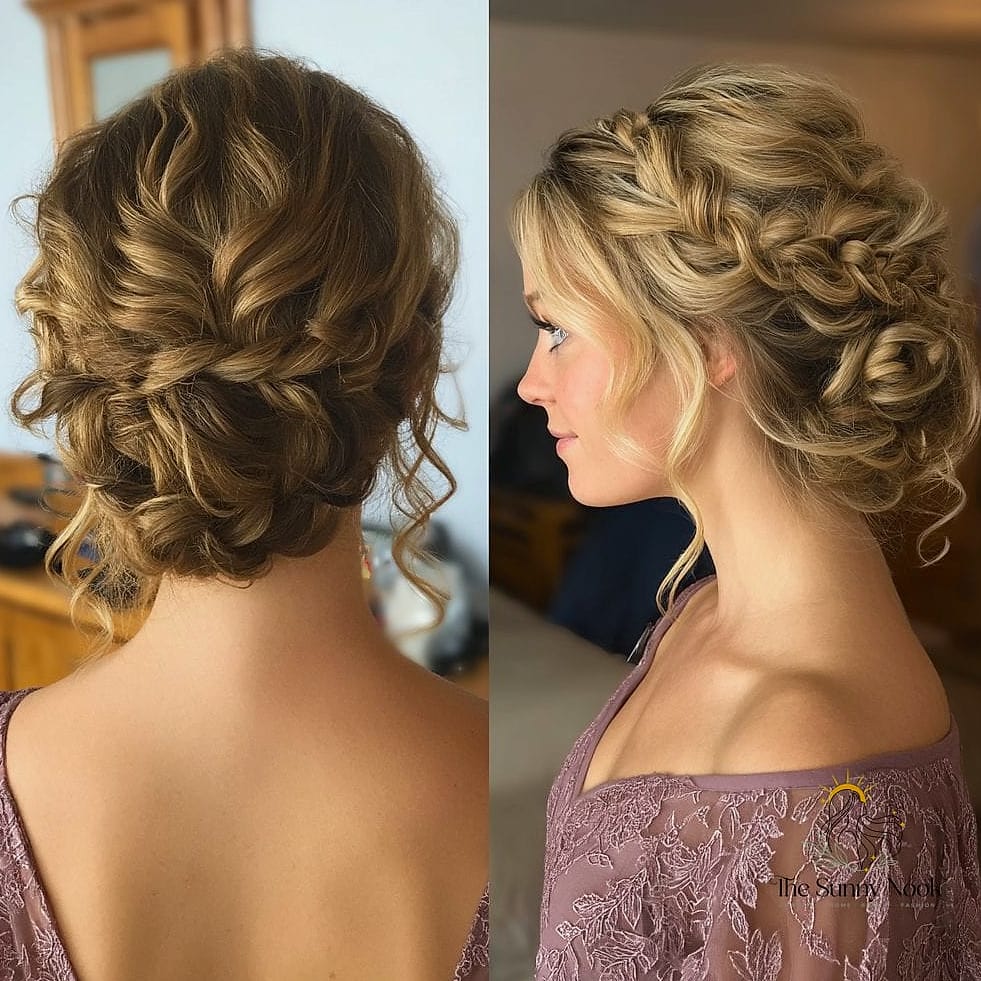 18 Updo Curly Hairstyles to Transform Your Look Instantly 6 Full Crown Braid Twist