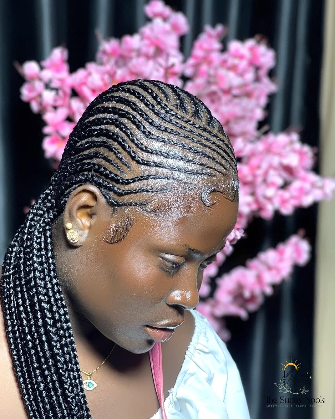 22 Cute Cornrow Hairstyles You'll Want to Re-Create Immediately 18 Goddess Ghana Braids