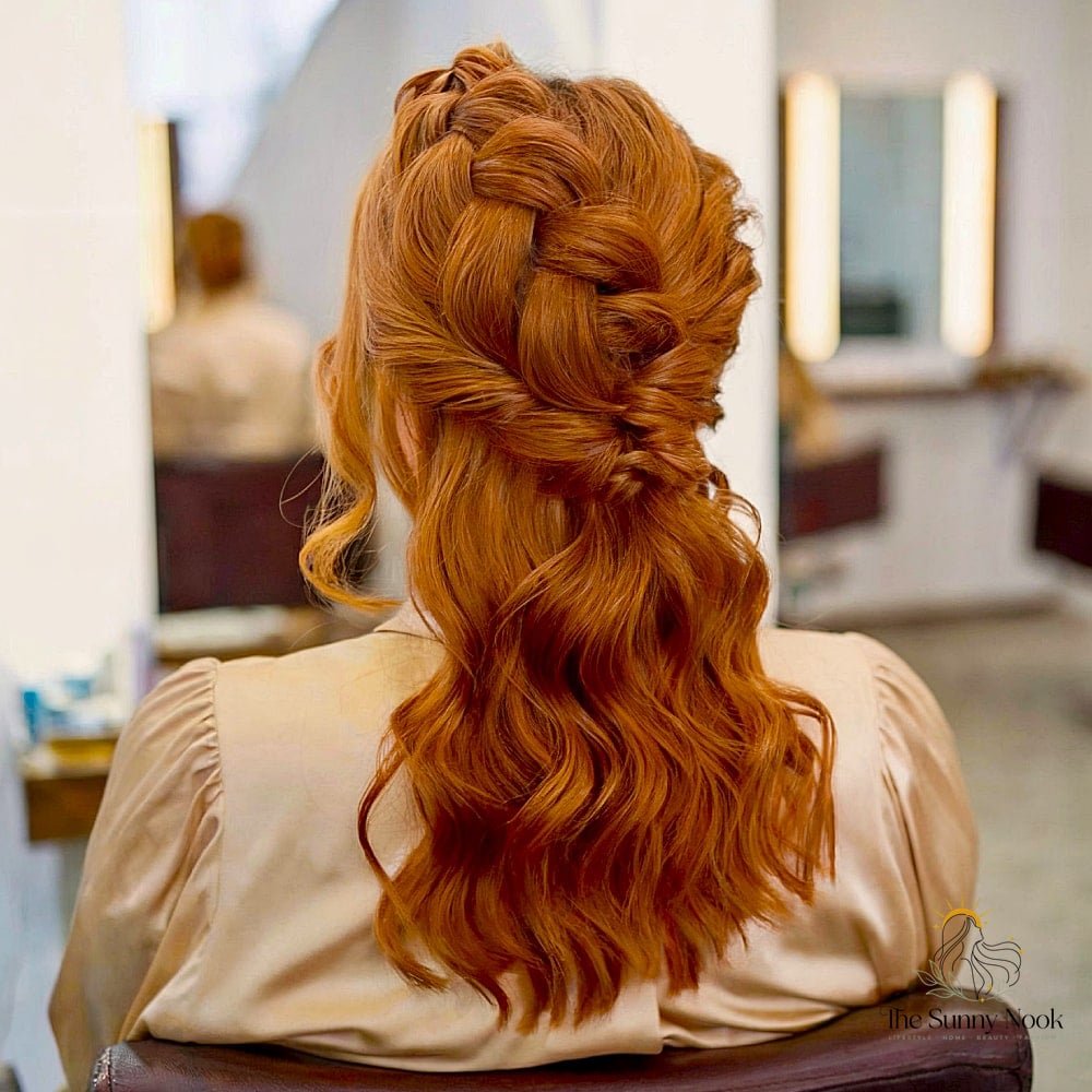 Gorgeous Light Auburn Flowing Style