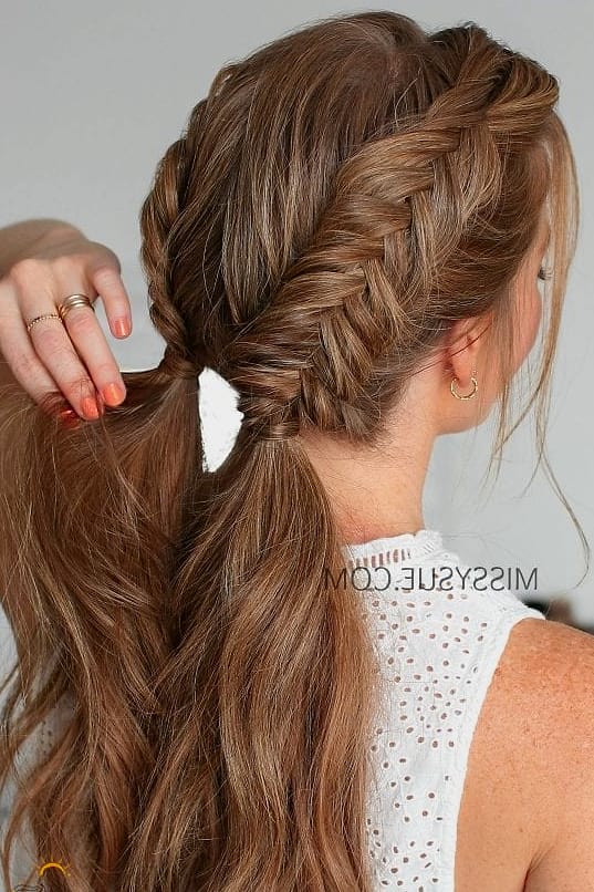 Half Up Fishtail Braid