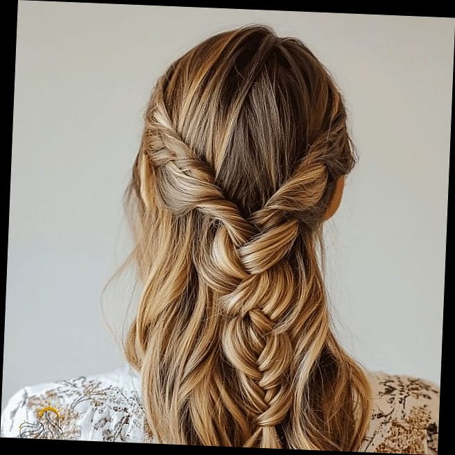 13 Half Up Hairstyles For Medium Hair for the Ultimate Glow Up 10 Half Up Fishtail Braid