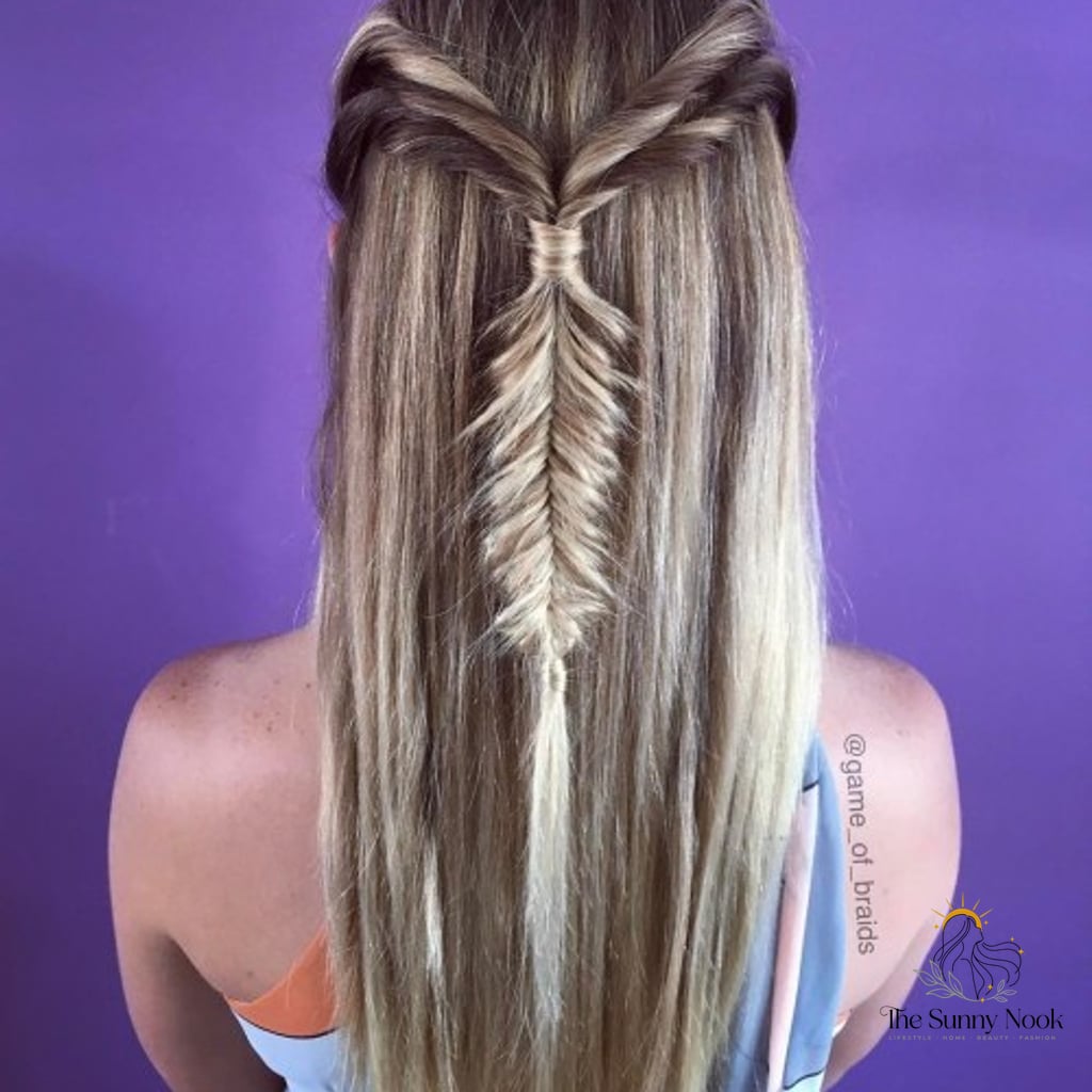 30 Hairstyles For Long Hair Braids That Prove This Trend Is Here to Stay 20 Half-Up Fishtail Braid