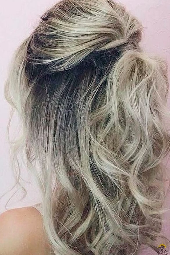 25 Hairstyles For Medium Length Hair Indian We're Obsessed With Right Now 15 Half Up Half Down Bun for any Special Occasion