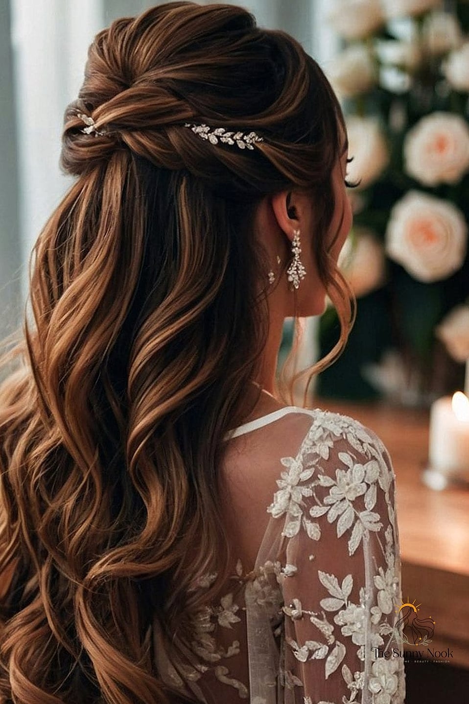 25 Wedding Hairstyles Updo We're Obsessed With Right Now 15 Half Up Half Down Bun for any Special Occasion