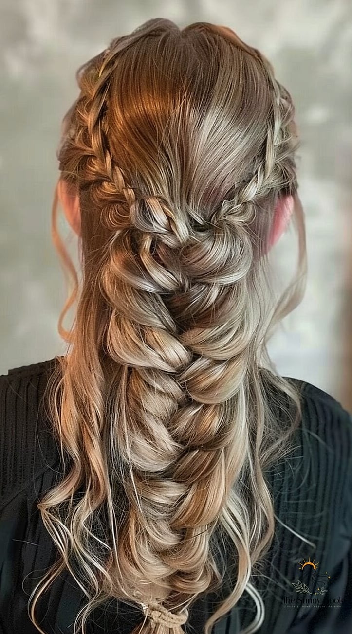 11 Gorgeous Loose Braid Hairstyles for Every Hair Type 6 Half-Up Loose Braid