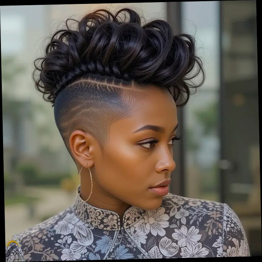 Half-Up Mohawk Braid