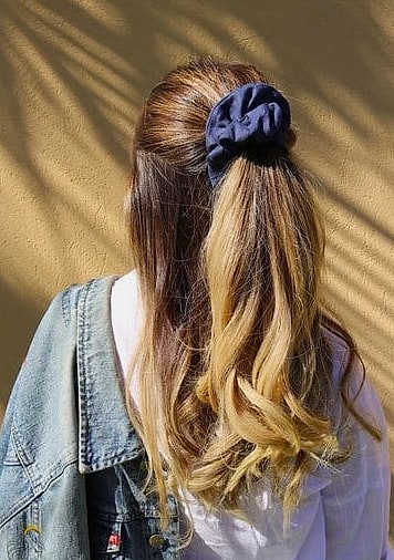 27 Half Up Hairstyles For Long Hair for the Ultimate Glow Up 27 Half Up Ponytail with Scrunchie