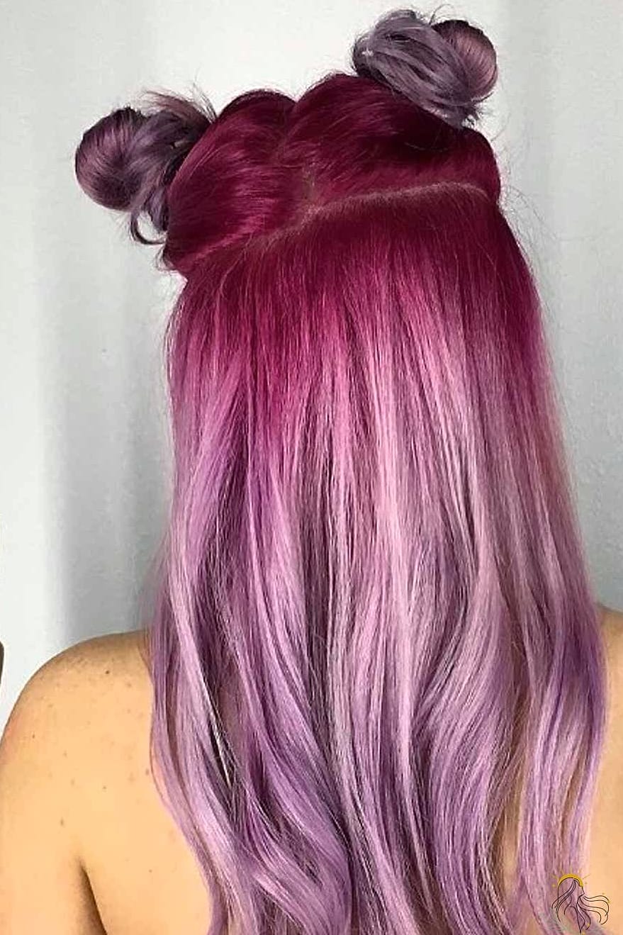 27 Half Up Hairstyles For Long Hair for the Ultimate Glow Up 21 Half Up Space Buns