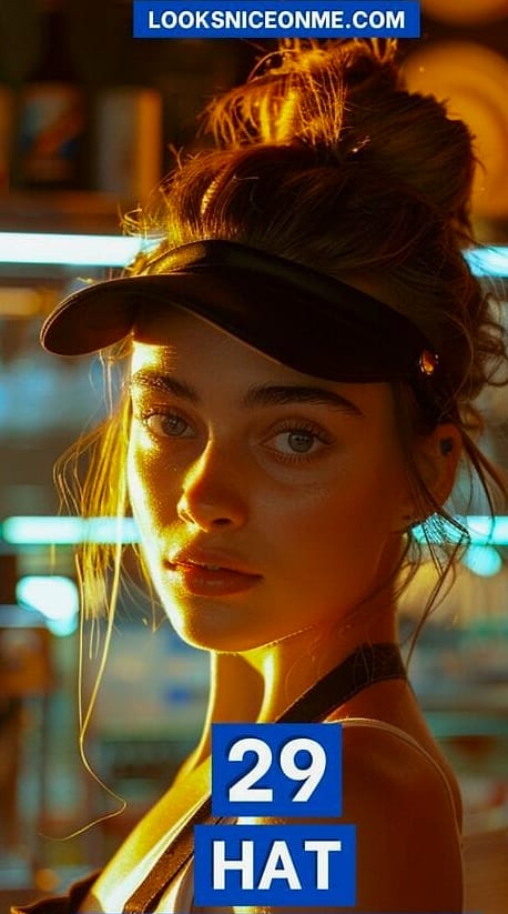 16 Stunning Hat Hairstyles Long Hair Worth Bookmarking Today 15 Half-Up Top Knot