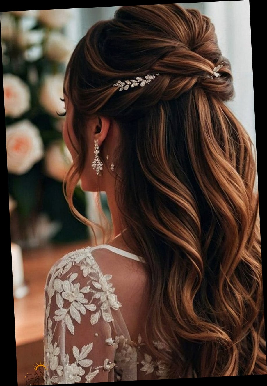 17 Short Hair Hairstyles For Wedding Indian to Save Before They Blow Up 4 Half Updo with Pins