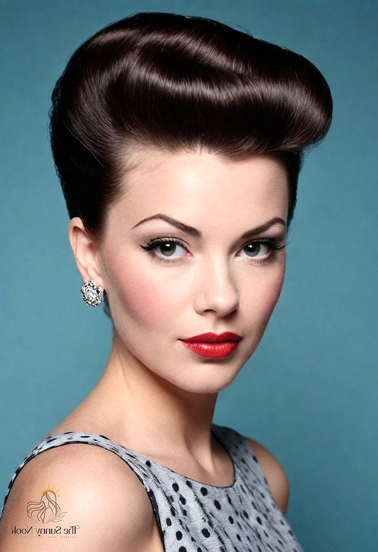 10 50S Hairstyles For Long Hair Inspo That's Giving Us Everything 8 Half-Updo with Victory Rolls