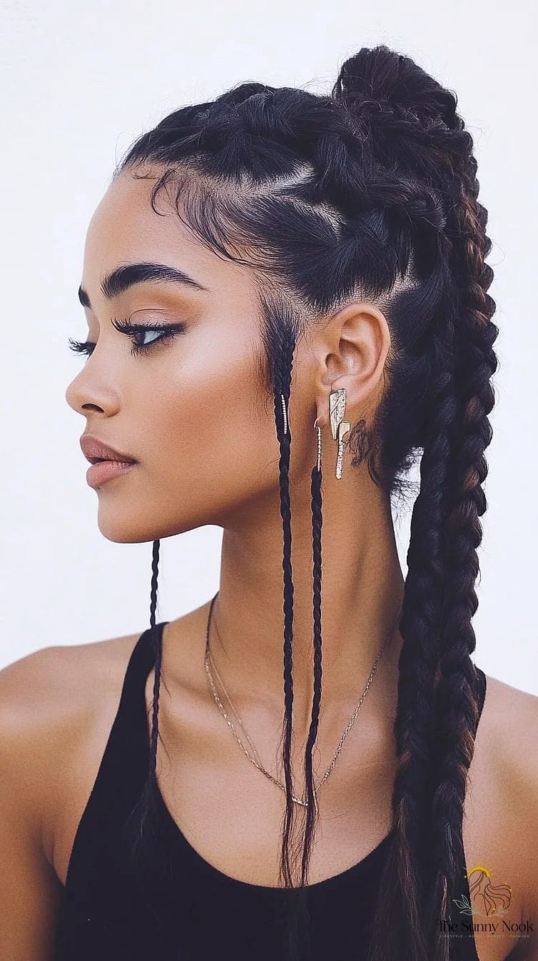 27 Stunning One Braid Hairstyles Worth Bookmarking Today 14 High Braided Ponytail