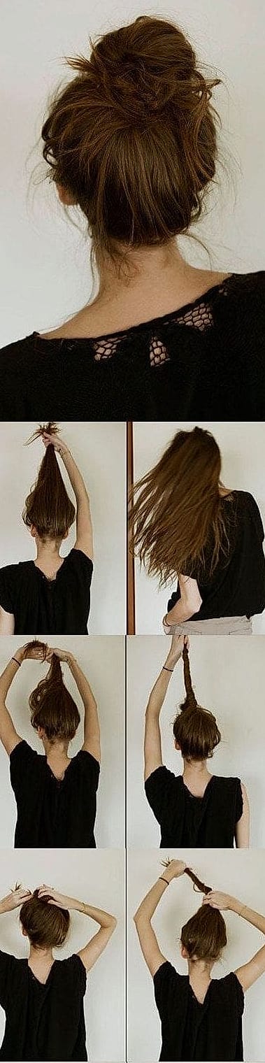 19 Messy Bun Tutorial For Medium Hair That Belong on Your Inspiration Board 8 High Bun Hairstyles Ideas to Elevate Your Look
