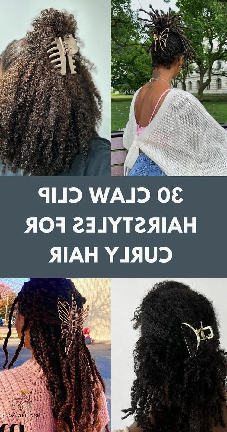 19 Curly Claw Clip Hairstyles to Transform Your Look Instantly 15 High Claw Clip Curls with Volume