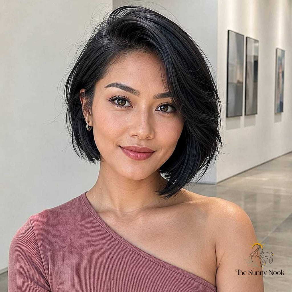 23 Hairstyles For Short Hair Wedding We're Obsessed With Right Now 23 The Jet Black Voluminous Bob