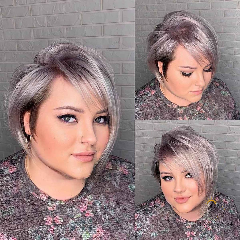 30 Aesthetic Hairstyles For Short Hair Inspo That's Giving Us Everything 10 Layered Asymmetrical Bob with Long Side-Swept Bangs