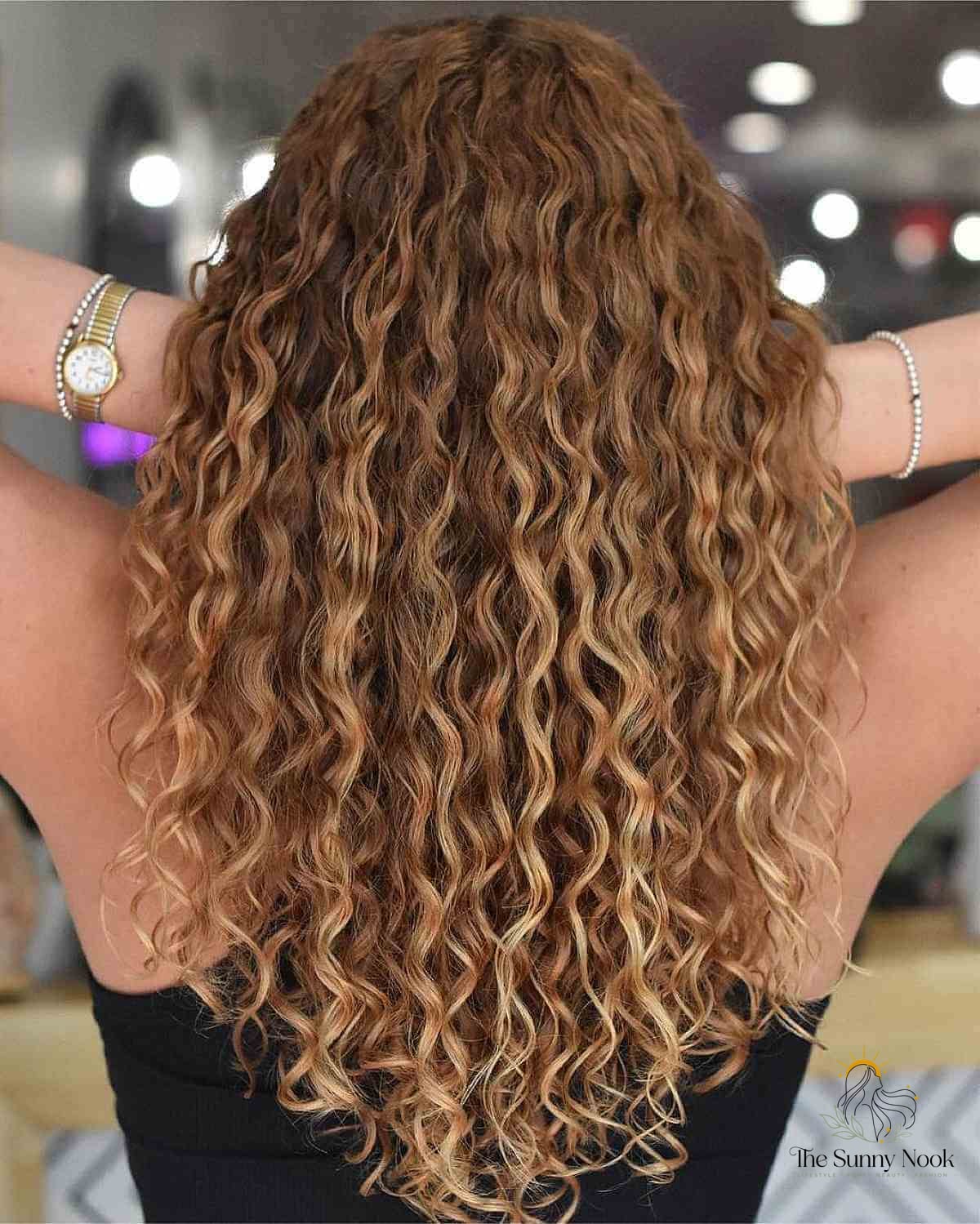 Light Copper Long Ringlets