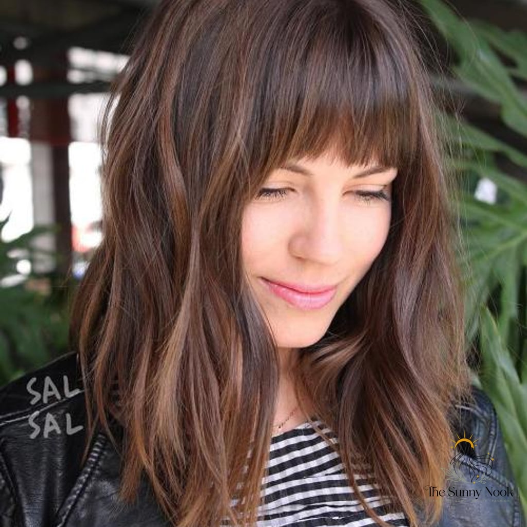 12 Gorgeous Medium Hair Hairstyles for Every Hair Type 4 A-Line Cut with Bangs