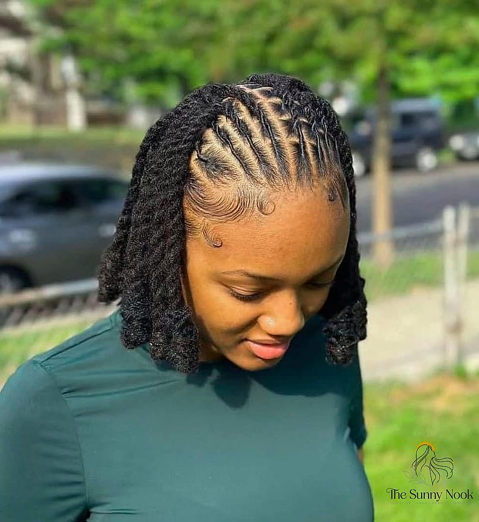 22 Cute Cornrow Hairstyles You'll Want to Re-Create Immediately 12 Loc Hairstyles for Women Ideas