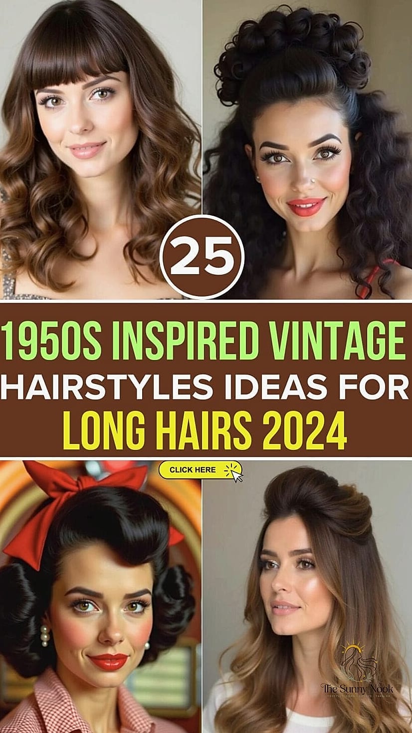 10 50S Hairstyles For Long Hair Inspo That's Giving Us Everything 4 Long and Flowing Hair for Special Occasions
