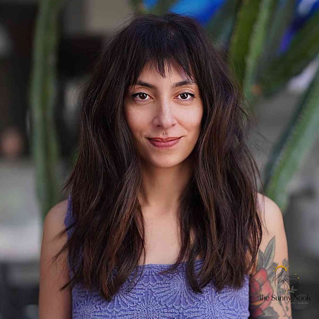21 Hairstyles For Thick Hair Medium to Save Before They Blow Up 14 Long and Internal Layers