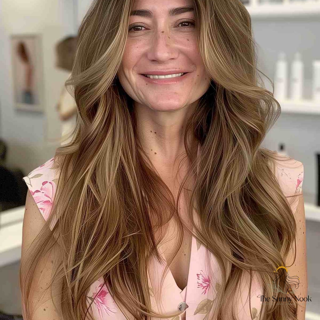16 Fancy Hairstyles For Long Hair to Transform Your Look Instantly 6 Long Layered Cut with Soft Waves for Women Over 50