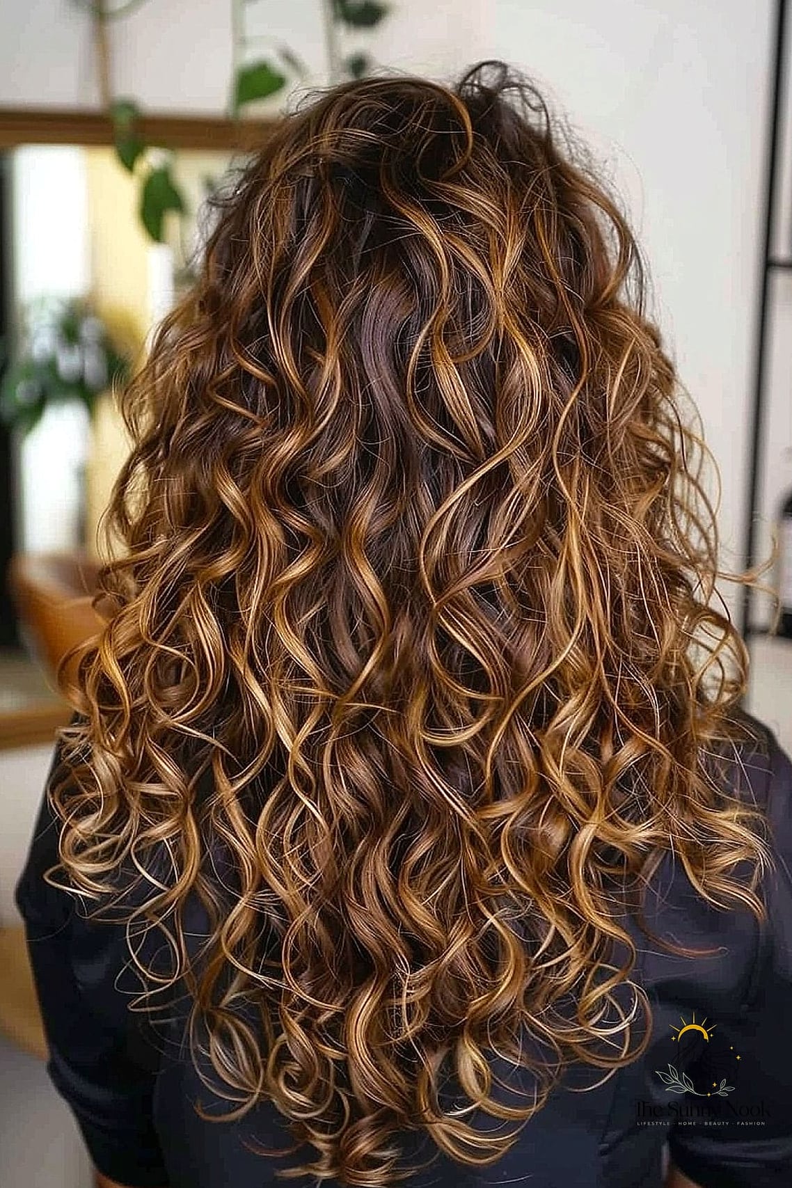 Long S-Shaped Layered Curls with Soft Face-Framing