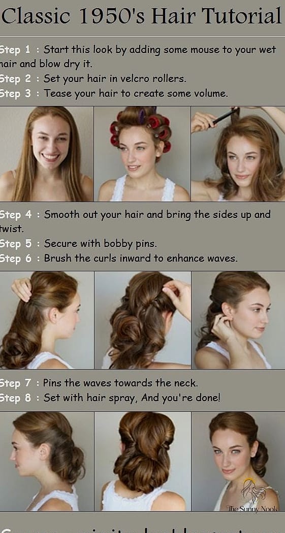 10 50S Hairstyles For Long Hair Inspo That's Giving Us Everything 10 Long Thin Hair