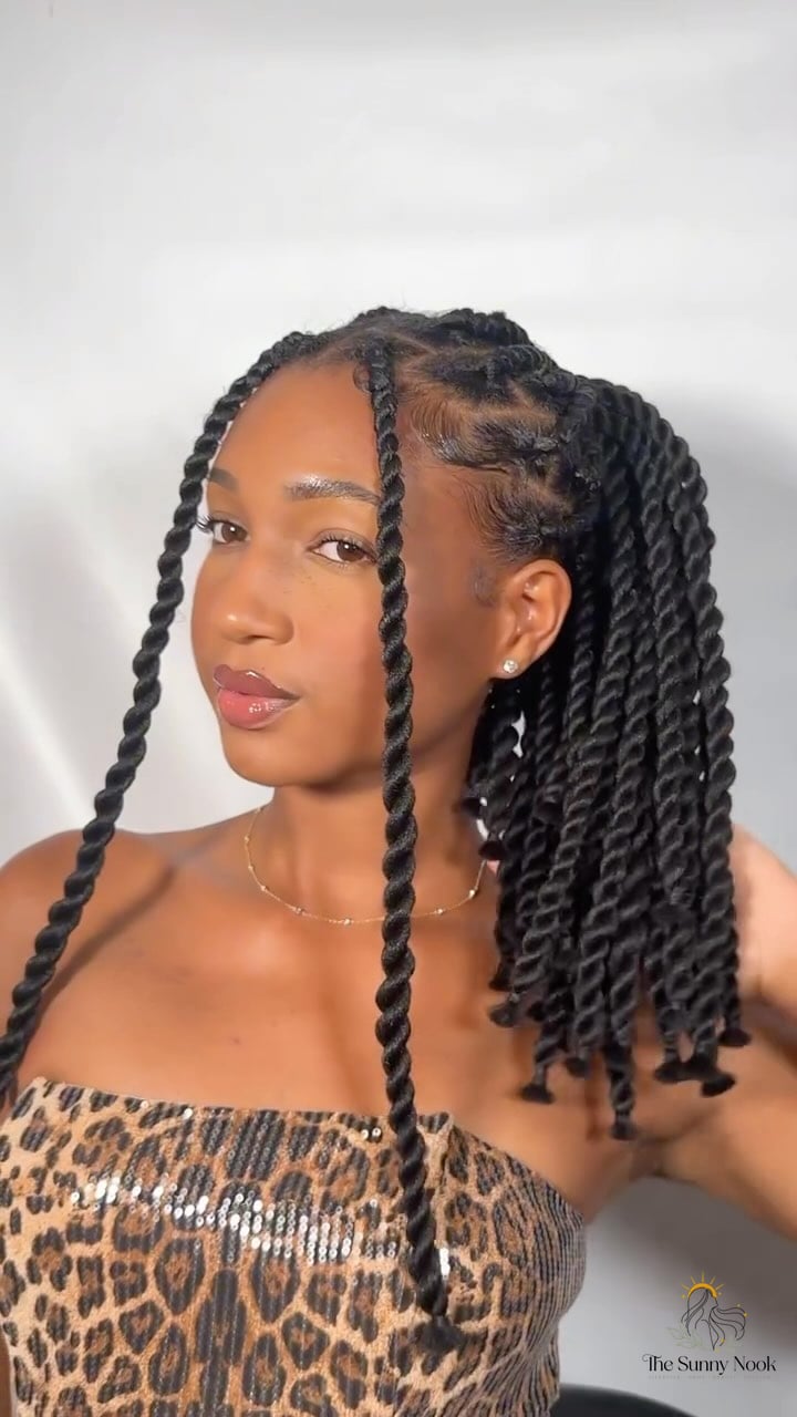 13 Small Braids Hairstyles We're Obsessed With Right Now 14 Long Twisted Braids with a Side Part That Really Works