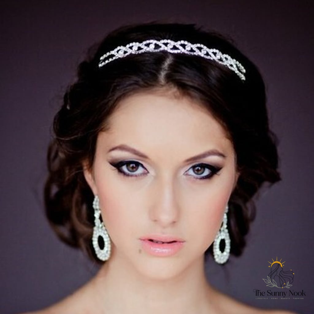 7 Desi Hairstyles Short Hair That Are Trending on Pinterest This Week 4 Loose Chignon with Jeweled Band