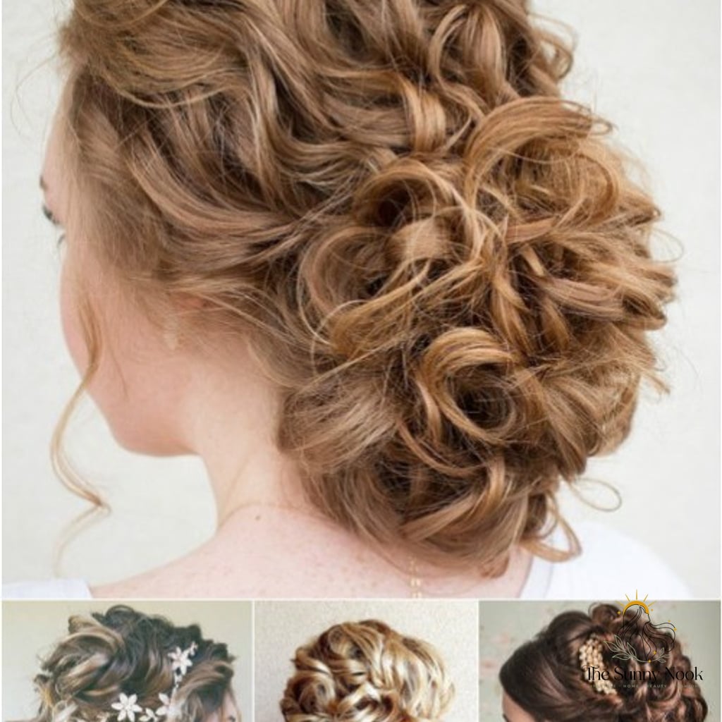Loose Curly Updo