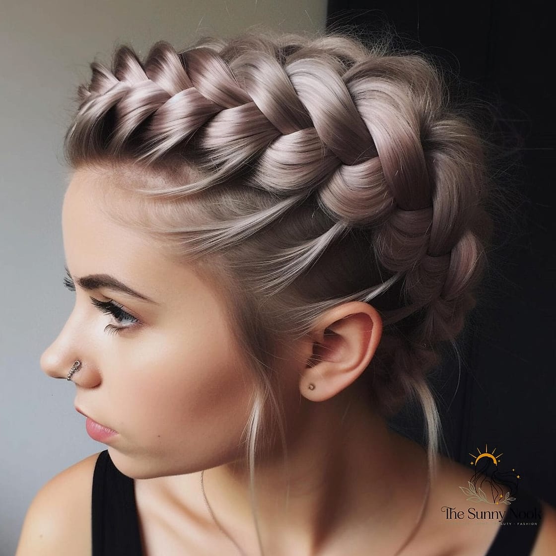 11 Gorgeous Loose Braid Hairstyles for Every Hair Type 3 Loose Dutch Braid Crown