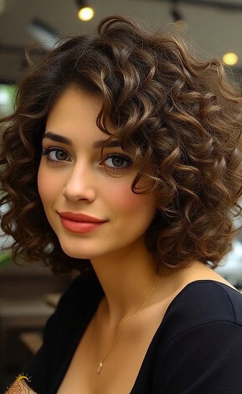 11 Hairstyles For Medium Length Hair Curly You'll Want to Re-Create Immediately 10 Lovely Curly Layered Hair
