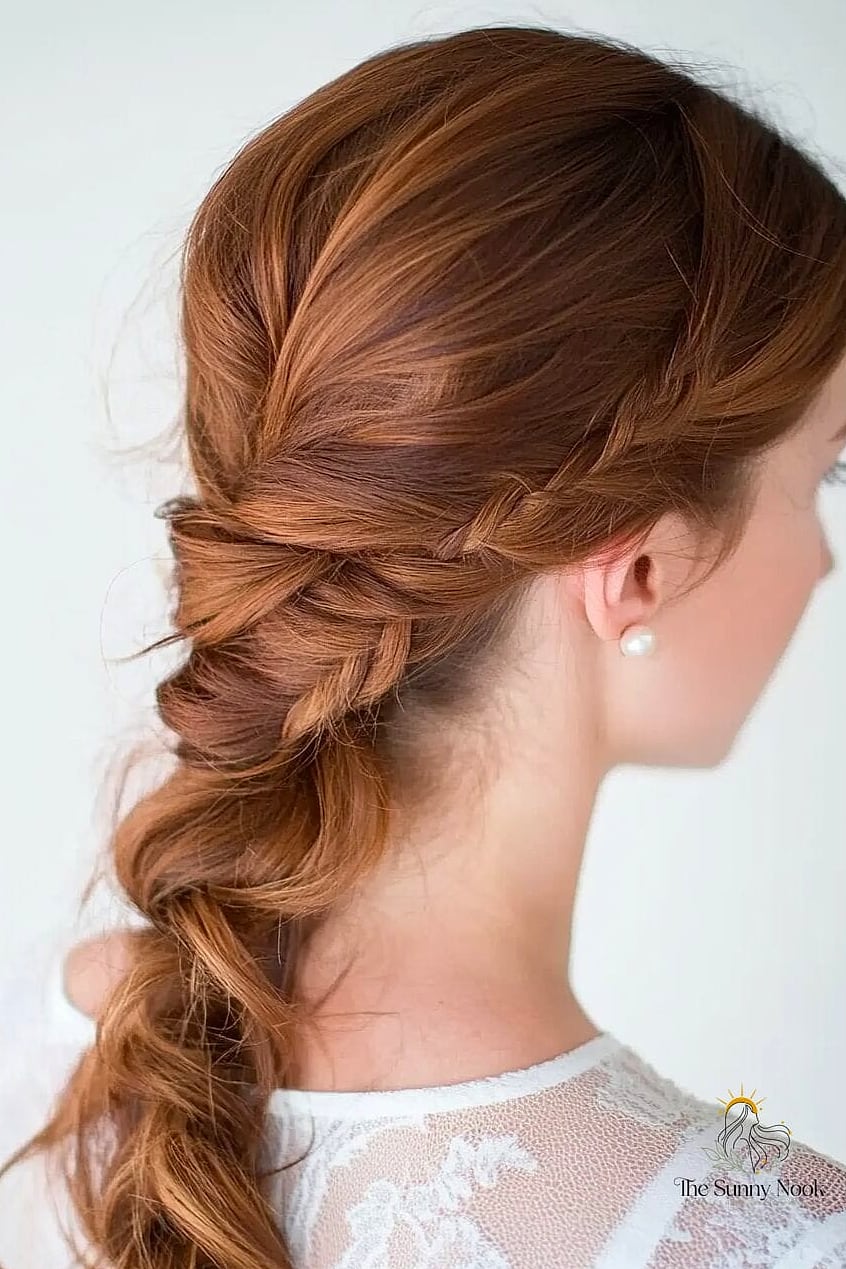 15 Stunning Ponytail Braid Hairstyles Black Worth Bookmarking Today 5 Low Braided Ponytail with Side Part