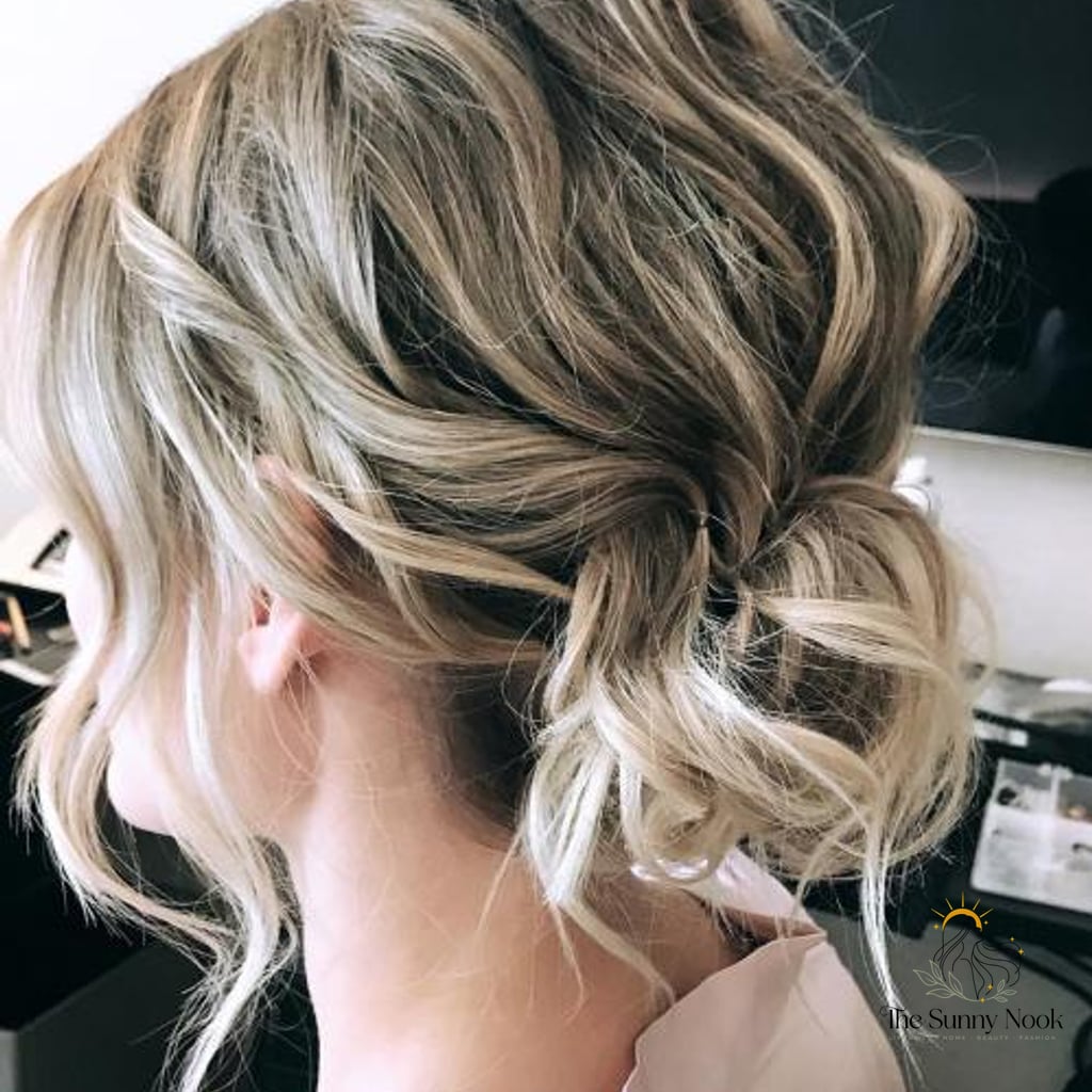Low Messy Wavy Bun