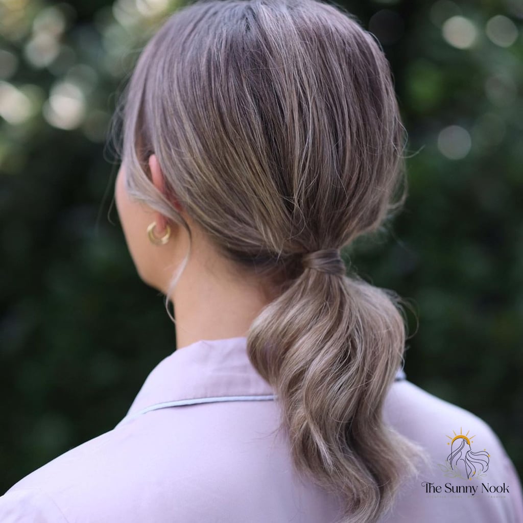 16 Short Hair Ponytail Hairstyles Ideas You Need to Try Right Now 13 Low Space Buns Pony