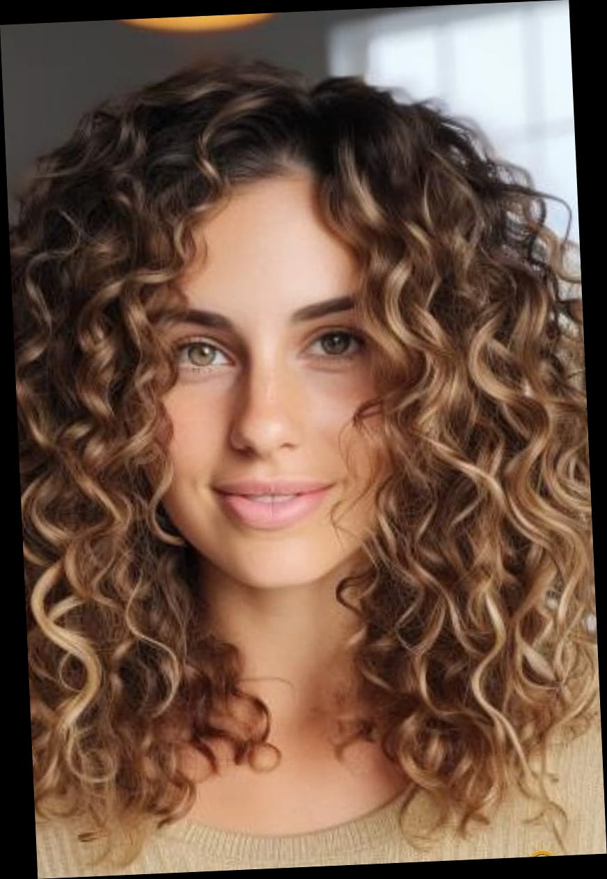 Medium Voluminous Hairstyle with Bouncy Curls