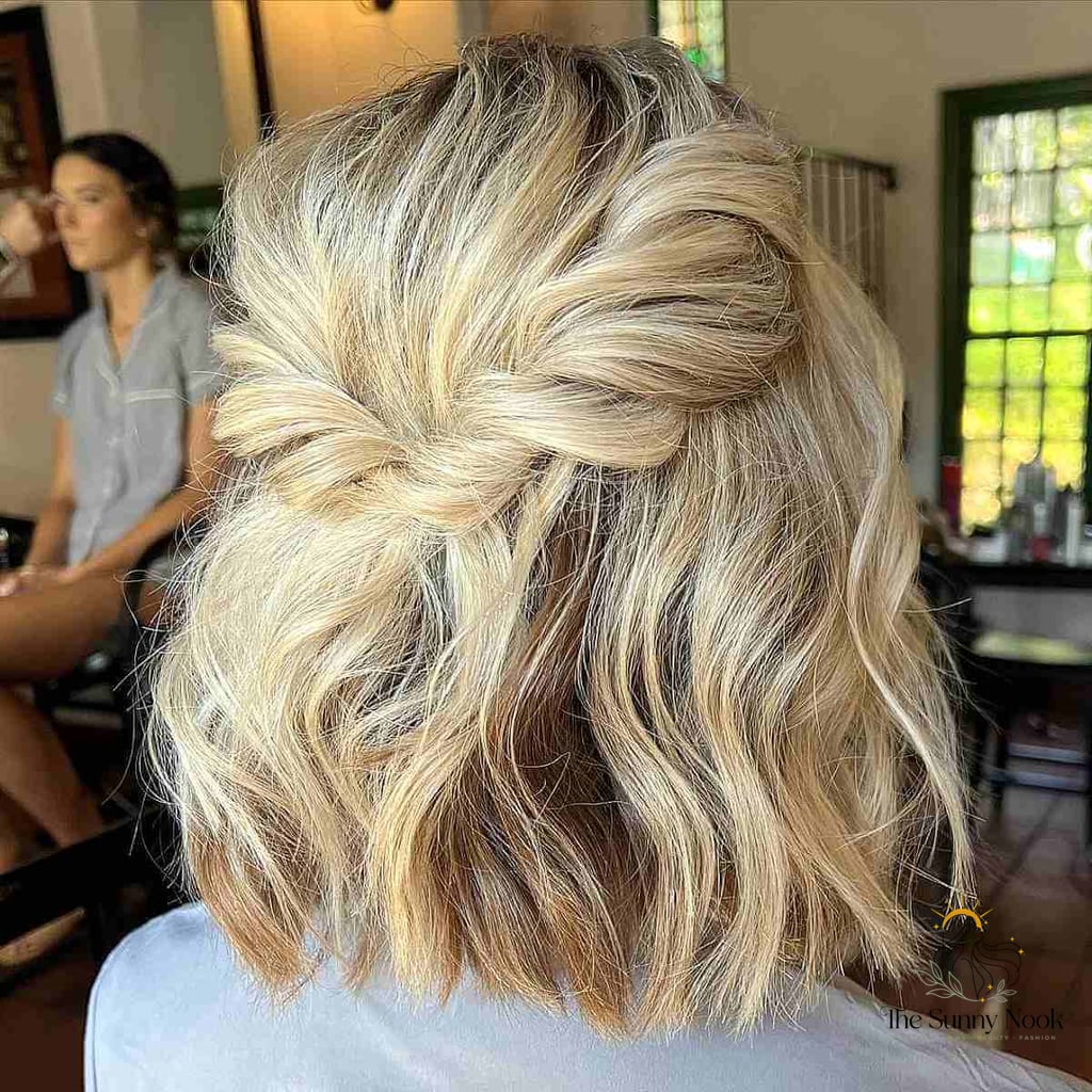 Messy Blonde Boho Braid